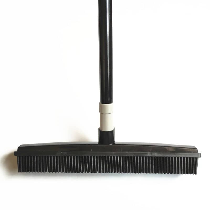 Clero broomstick broom for pet accessories with durable black bristles and long handle