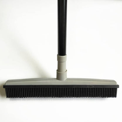 Clero pet accessories black broomstick broom with flexible bristles for effective cleaning